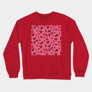 Coral Twisted Triangles Crewneck Sweatshirt